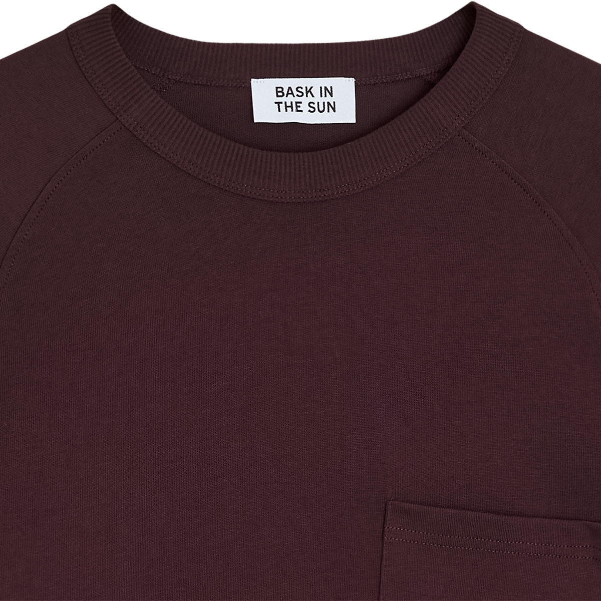 Bask in the Sun Bixintxo Tee Wine Herren Pullover Bio Baumwolle rot